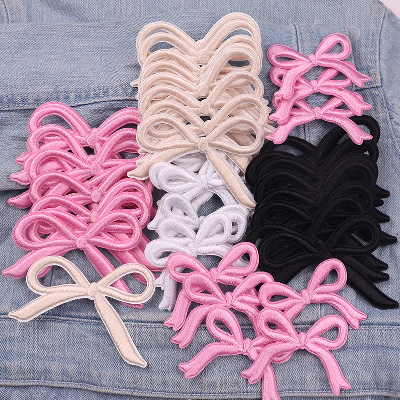 Parche termoadhesivo bordado lazo a cuadros – para jeans y manualidades - imagen 4