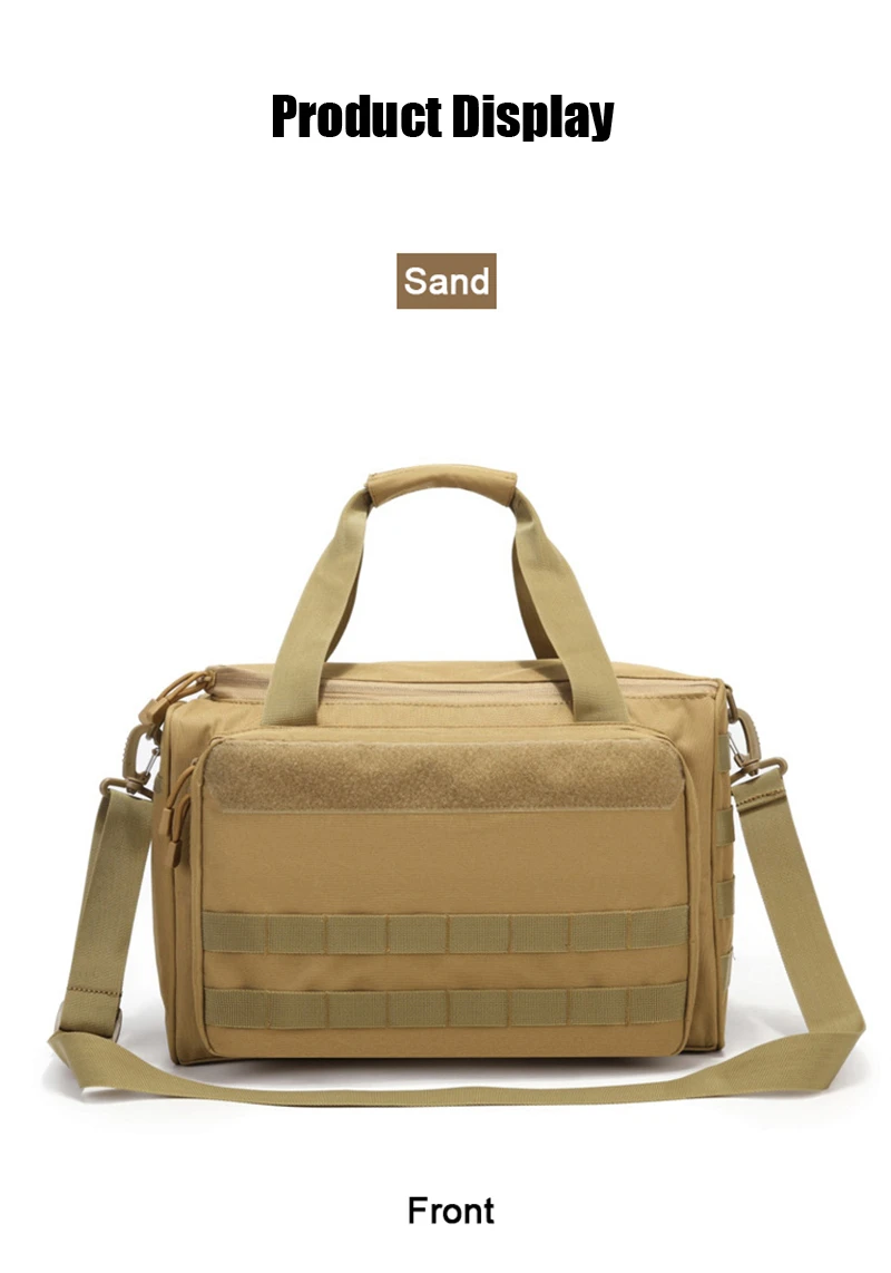 Bolsa táctica con equipo acoplado