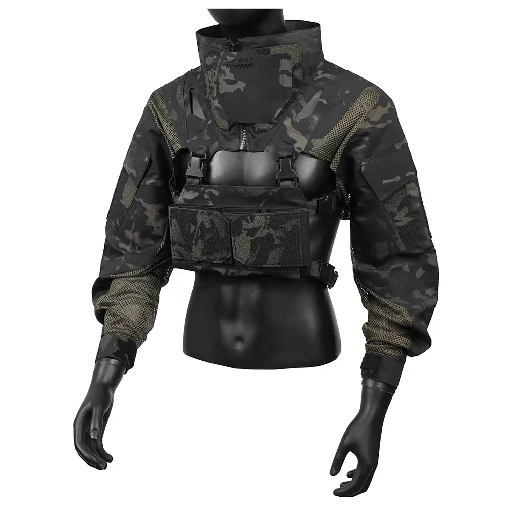 Chaqueta táctica combate ligera con triple bolsillo para cargadores - imagen 2
