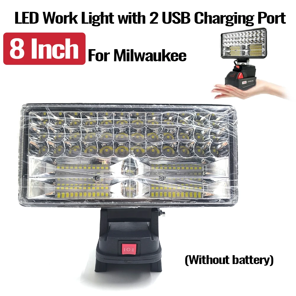 Milwaukee lámpara de trabajo LED inalámbrica portátil para taller
