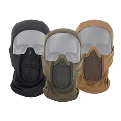 Balaclava táctica media cara de malla transpirable para airsoft
