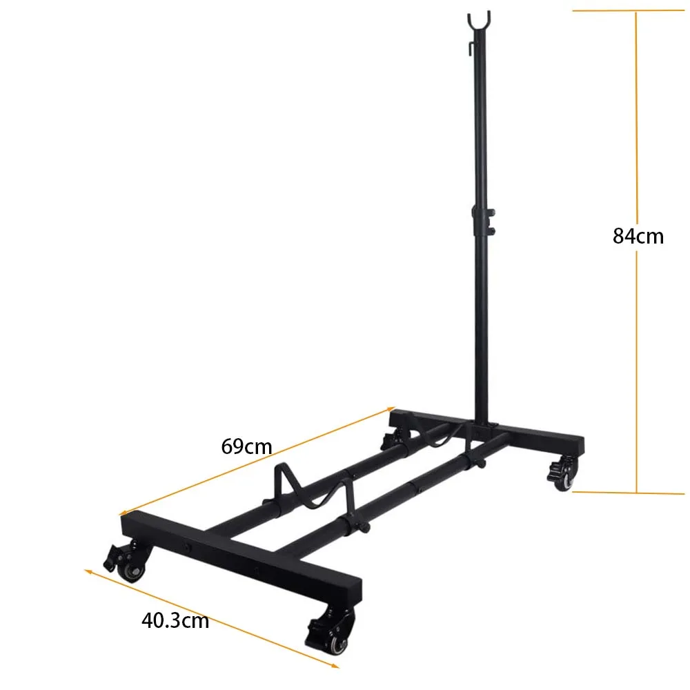 Soporte para bicicleta tipo L universal con ruedas metálicas - imagen 2