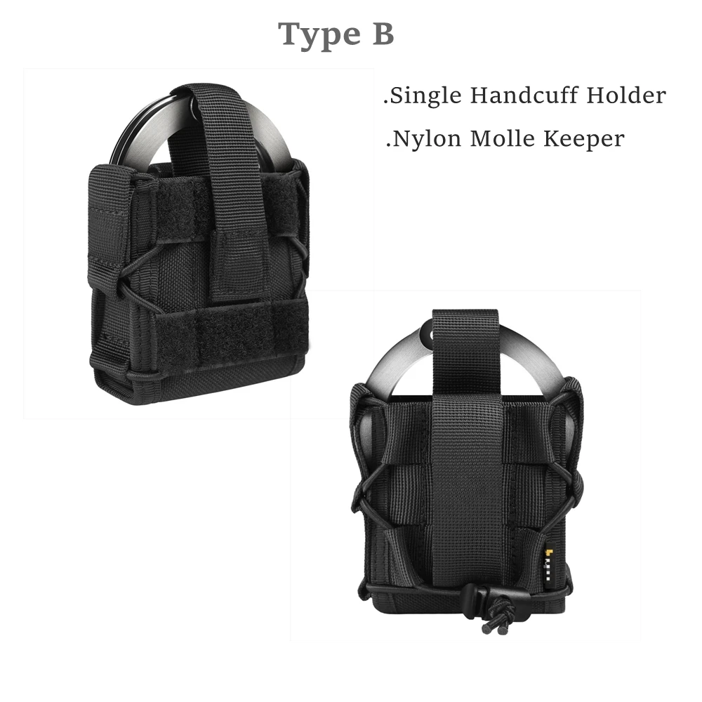 Porta esposas táctico MOLLE funda transporte exterior ajustable - imagen 2