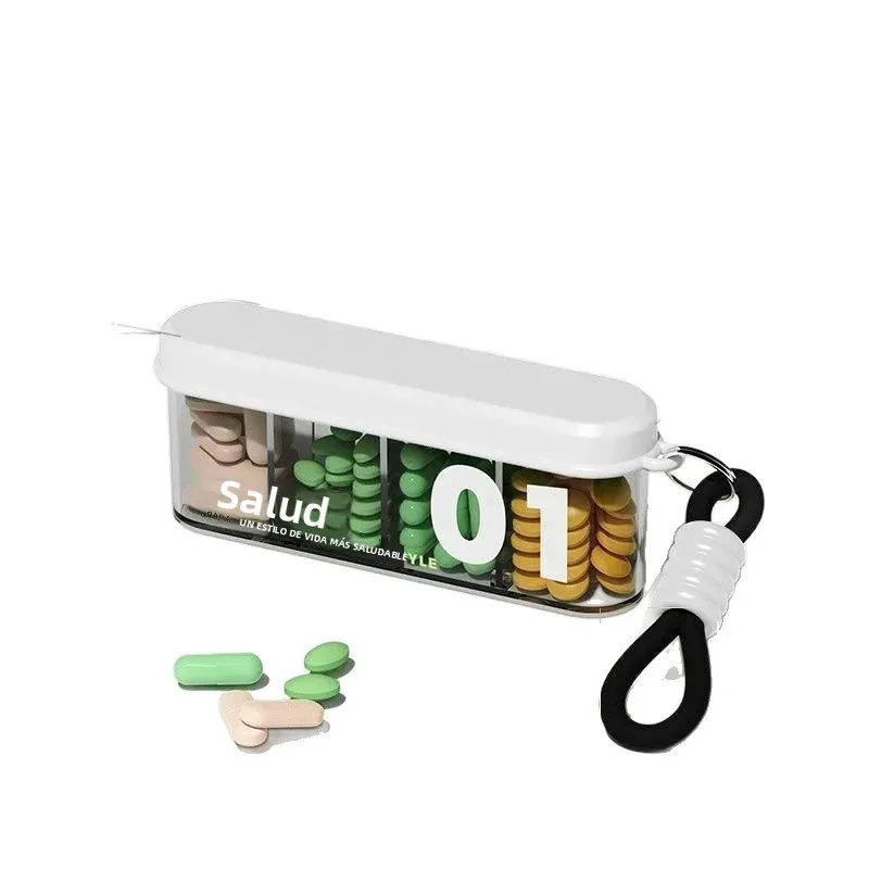 Pastillero portátil mini para control diario de dosis y comidas - imagen 5