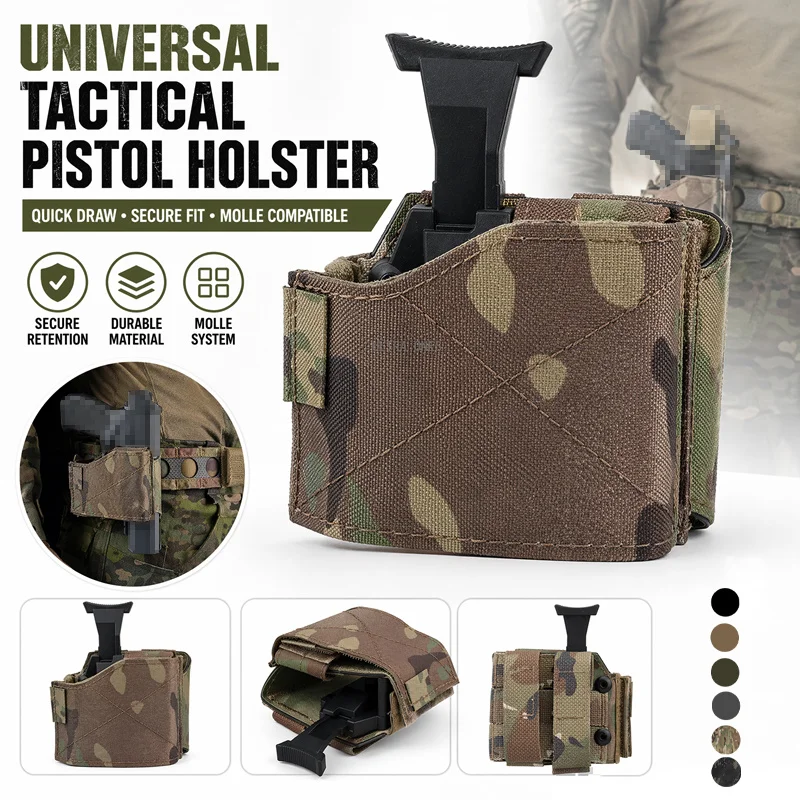 Funda táctica universal para pistola MOLLE de extracción rápida