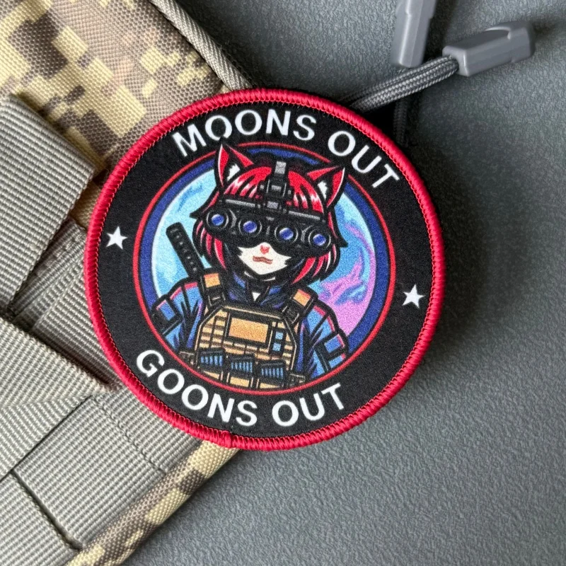 Parche táctico moral estilo anime para chicas con velcro - imagen 2