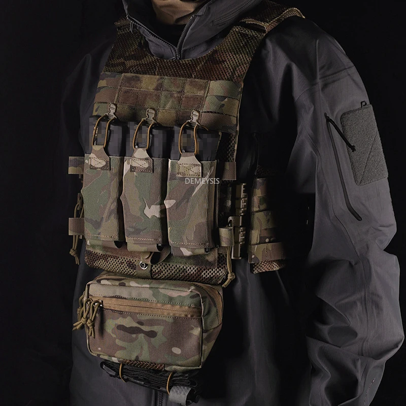 Chaleco táctico MOLLE portaplacas para cargadores airsoft/paintball - imagen 3
