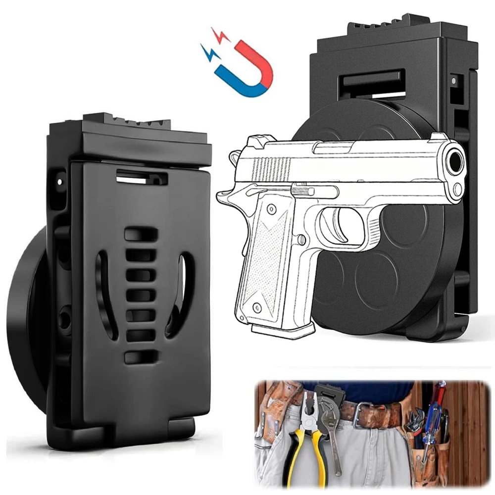 Funda táctica magnética para pistola con clip de cinturón - imagen 2