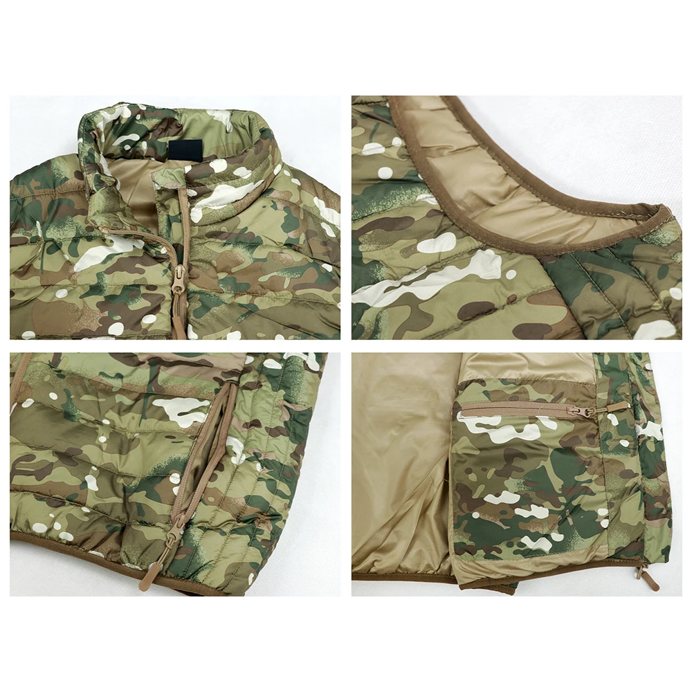 Chaleco táctico de algodón con cuello alto y camuflaje ruso exteriores - imagen 5