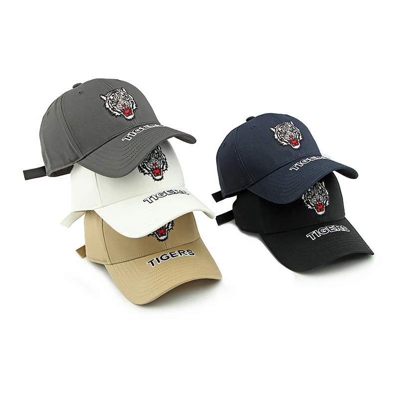 Gorra de béisbol camionero unisex bordado cabeza de tigre - imagen 2