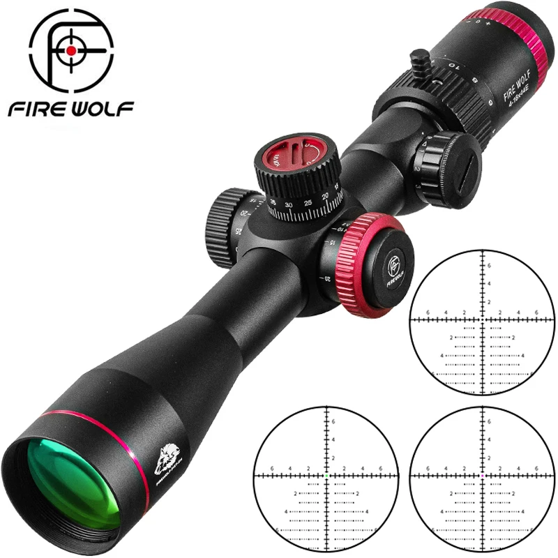 FIRE WOLF QZ Visor de rifle FFP primera focal táctica caza