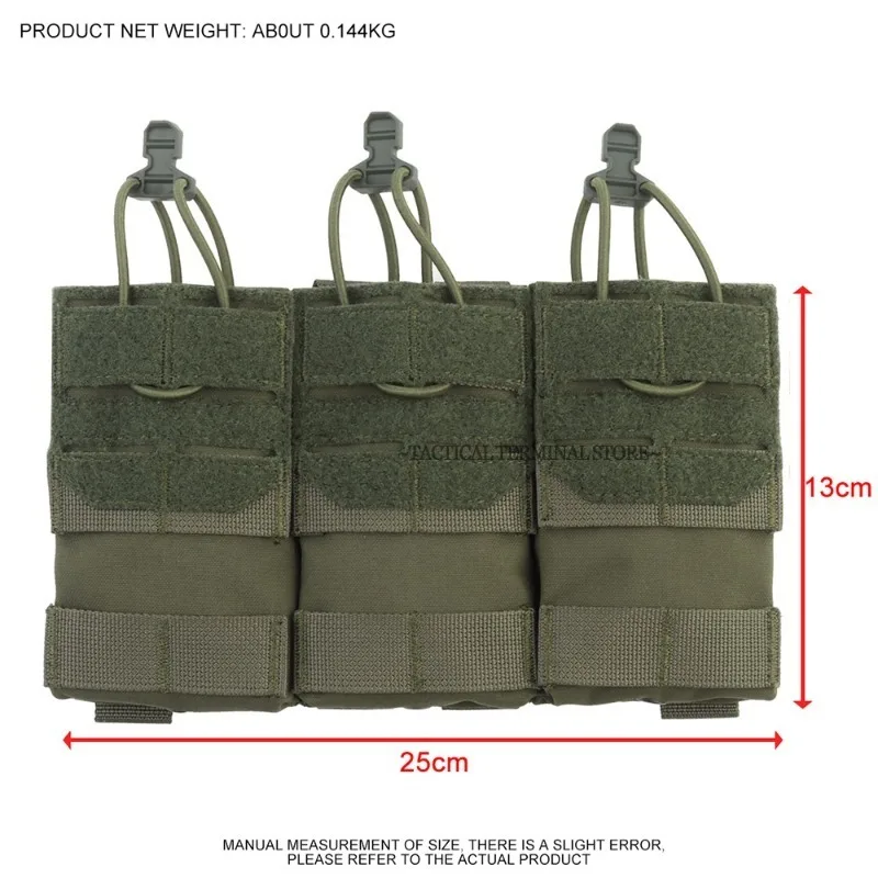 Portacargador MOLLE M4/M16 con cuerda elástica y panel frontal - imagen 5