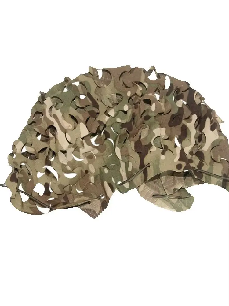 Funda de casco táctico camuflaje multi-terreno de tela - imagen 2