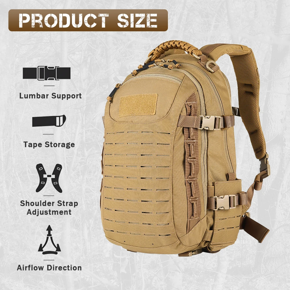 Mochila táctica VOTAGOO DA Dragon Egg camuflaje para trekking - imagen 2