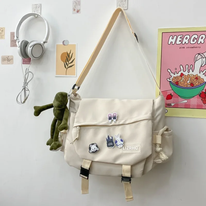 Bolso táctico bandolera de lona vintage estilo cruzado para mujer - imagen 3