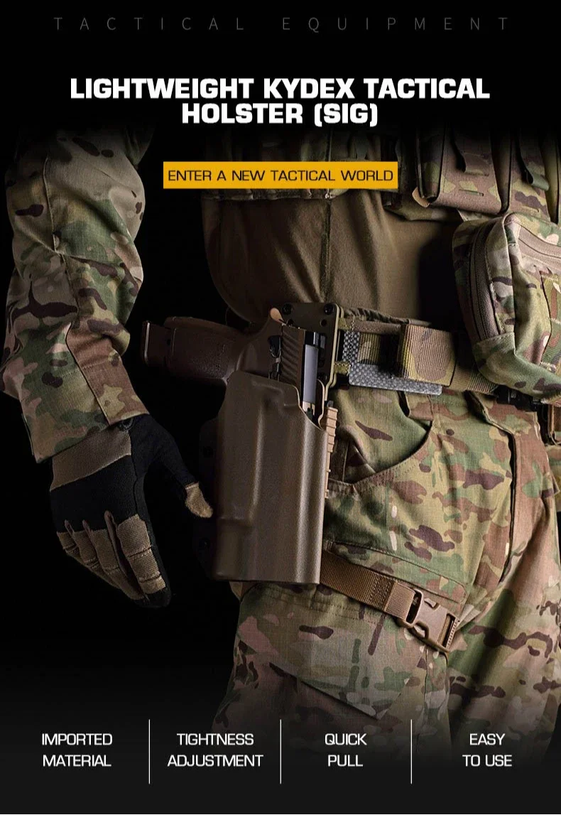 Funda táctica de Kydex para Sig P320 con luz X300