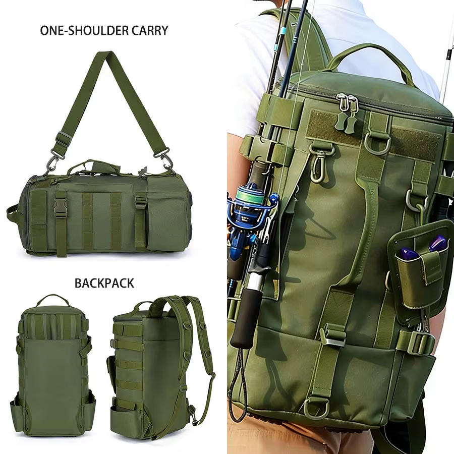 Bolsa porta cañas outdoor resistente al desgaste, transporte múltiple - imagen 3