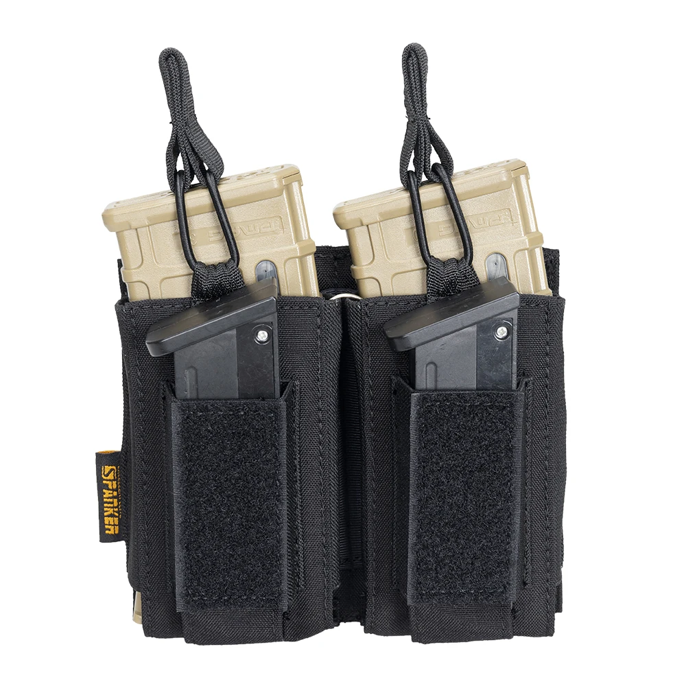 Bolsa táctica porta cargadores elástica triple compartimento superior - imagen 5
