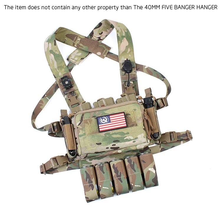 Pew bolsa táctica MOLLE para granadas de destello de pecho airsoft - imagen 5