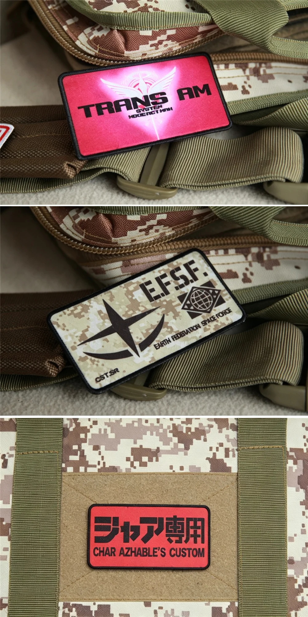 Detalle del diseño y bordes del parche