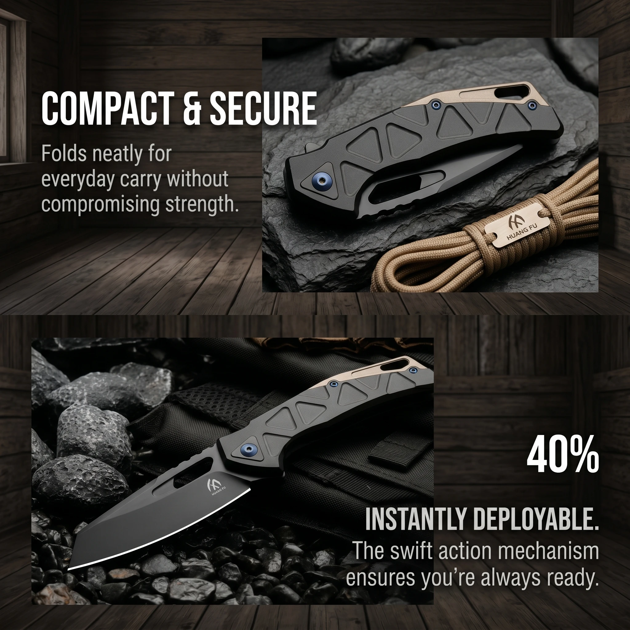 Cuchillo plegable multifunción táctica al aire libre y regalo hombre - imagen 2