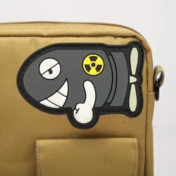 Parche táctico PVC volumétrico Torpedo con velcro gancho y bucle