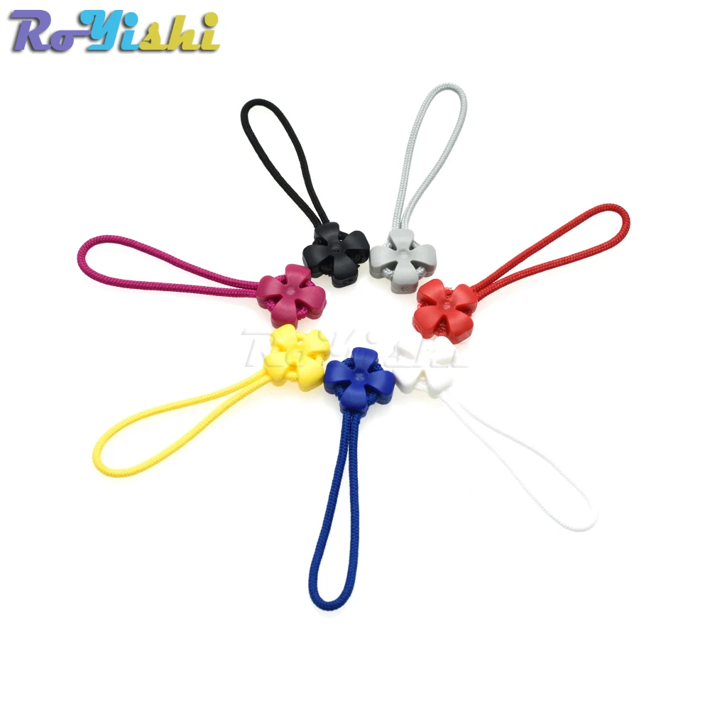 Tiradores de cremallera cordón multicolor y correa Lariat negra - imagen 4