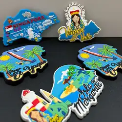 Imán de nevera personalizado en PVC blando con relieve 3D