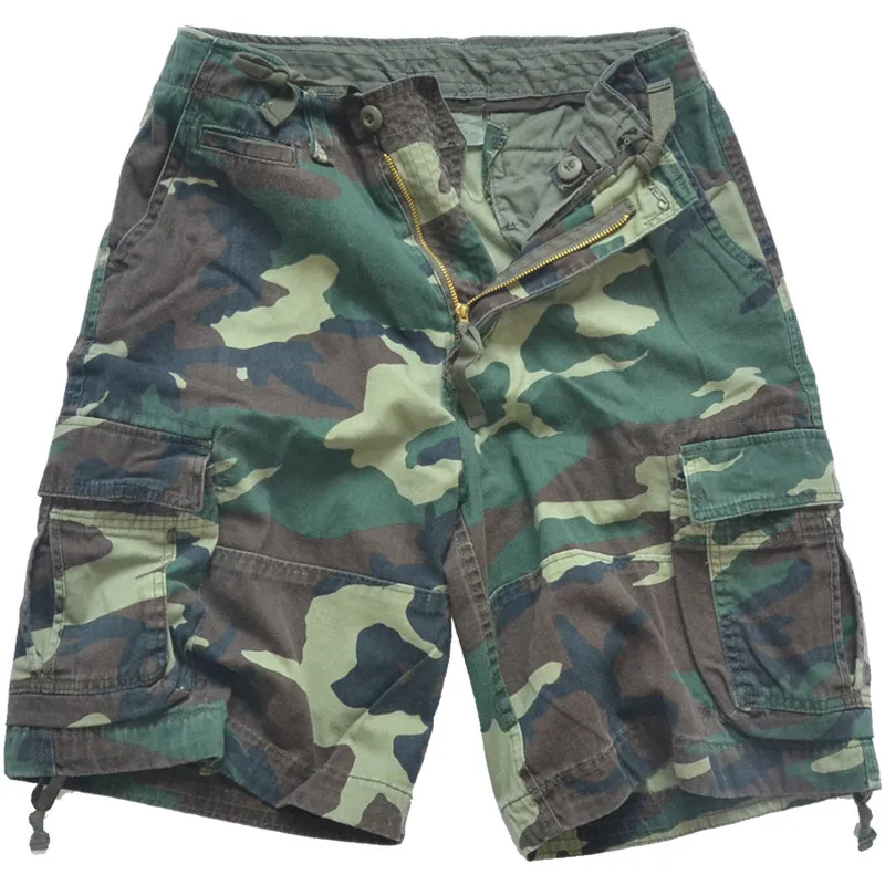 Pantalón corto militar de sarga tratada con cremallera de cobre - imagen 5