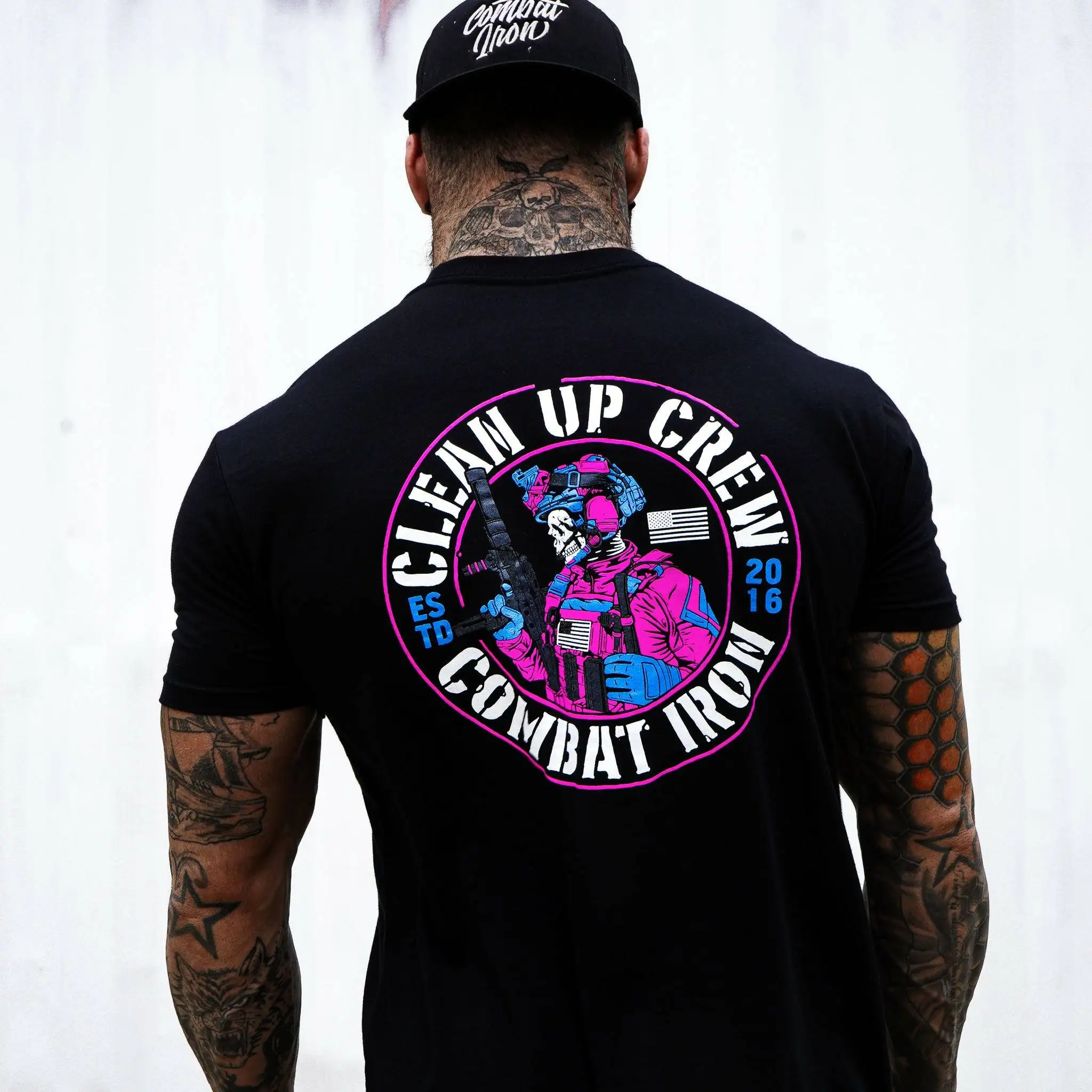 Clean Up Crew camiseta táctica Operator Skull de algodón - imagen 2