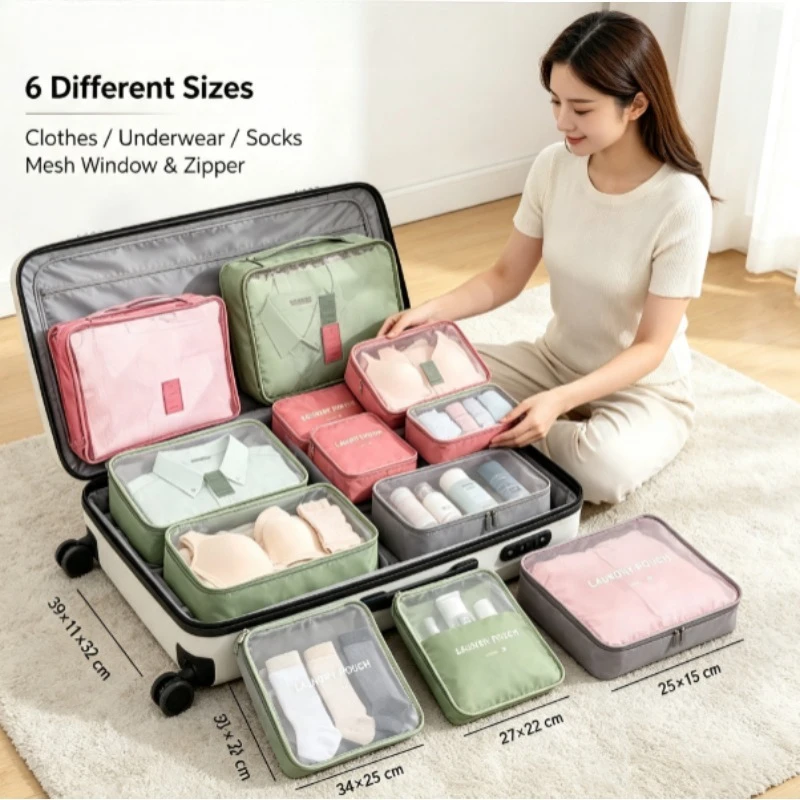 Bolsas organizadoras de viaje plegables para ropa y calzado - imagen 5