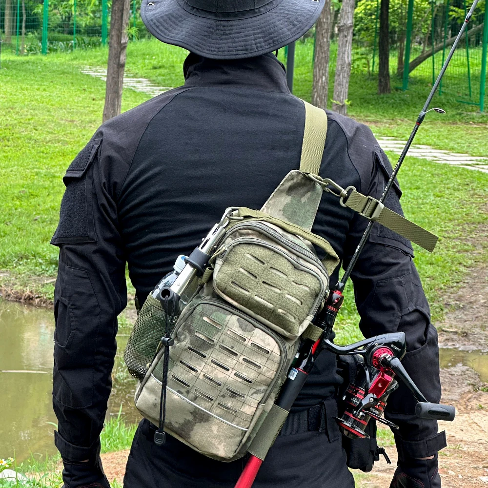 Bolso táctico impermeable camuflaje correa ajusta exterior - imagen 3
