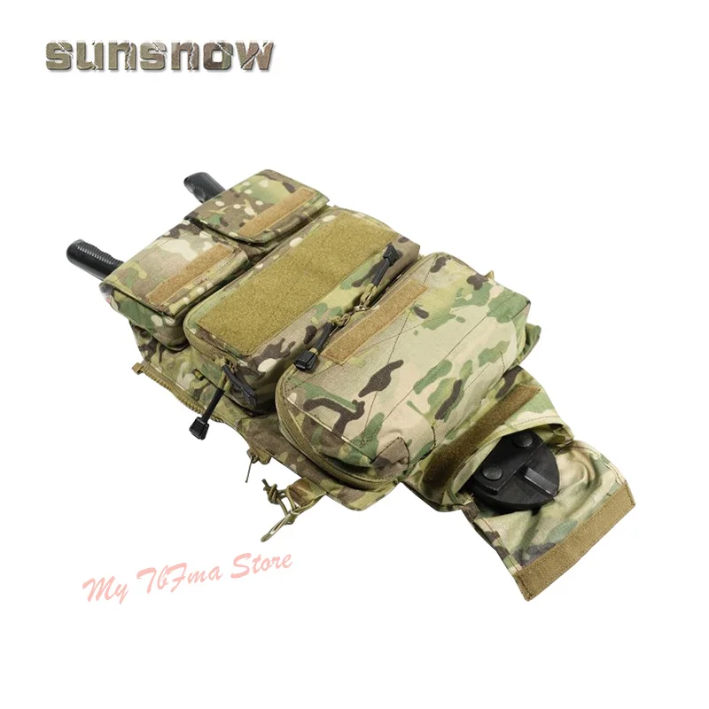 SUNSNOW CP Attack Panel ZIP-On Trasero – Bolsillo para Chaleco Táctico - imagen 5