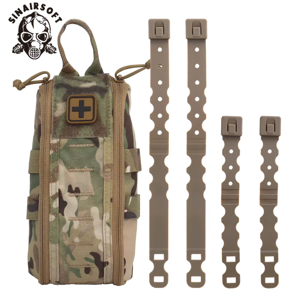 Bolsa IFAK táctica con MOLLE, lengüeta de tracción y cremallera YKK - imagen 3