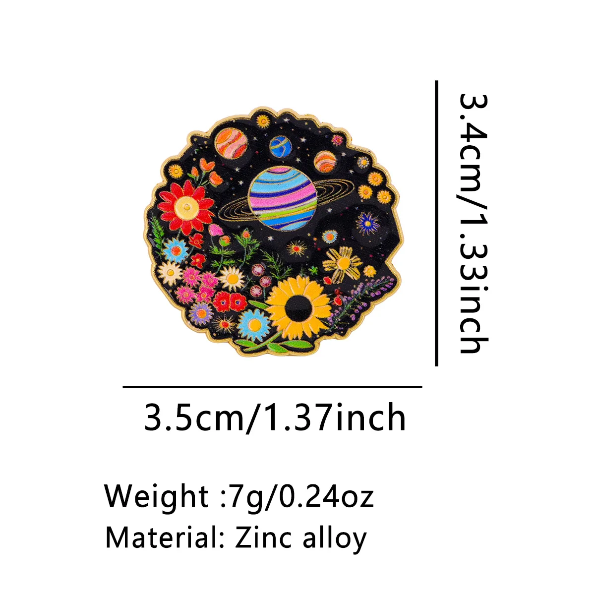 Pin decorativo para amantes del espacio