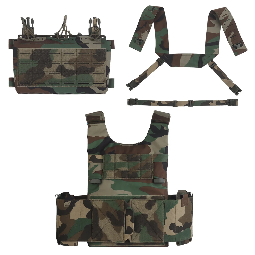 Chaleco portaplacas POSEIDON LV-119 MOLLE triple cargadores - imagen 5