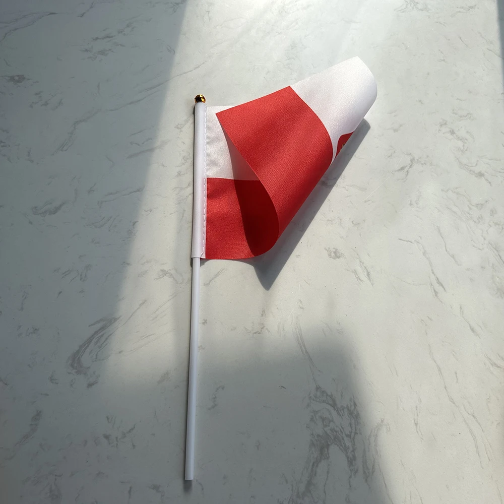 Bandera de Polonia águila poliéster con asta plástica - imagen 3