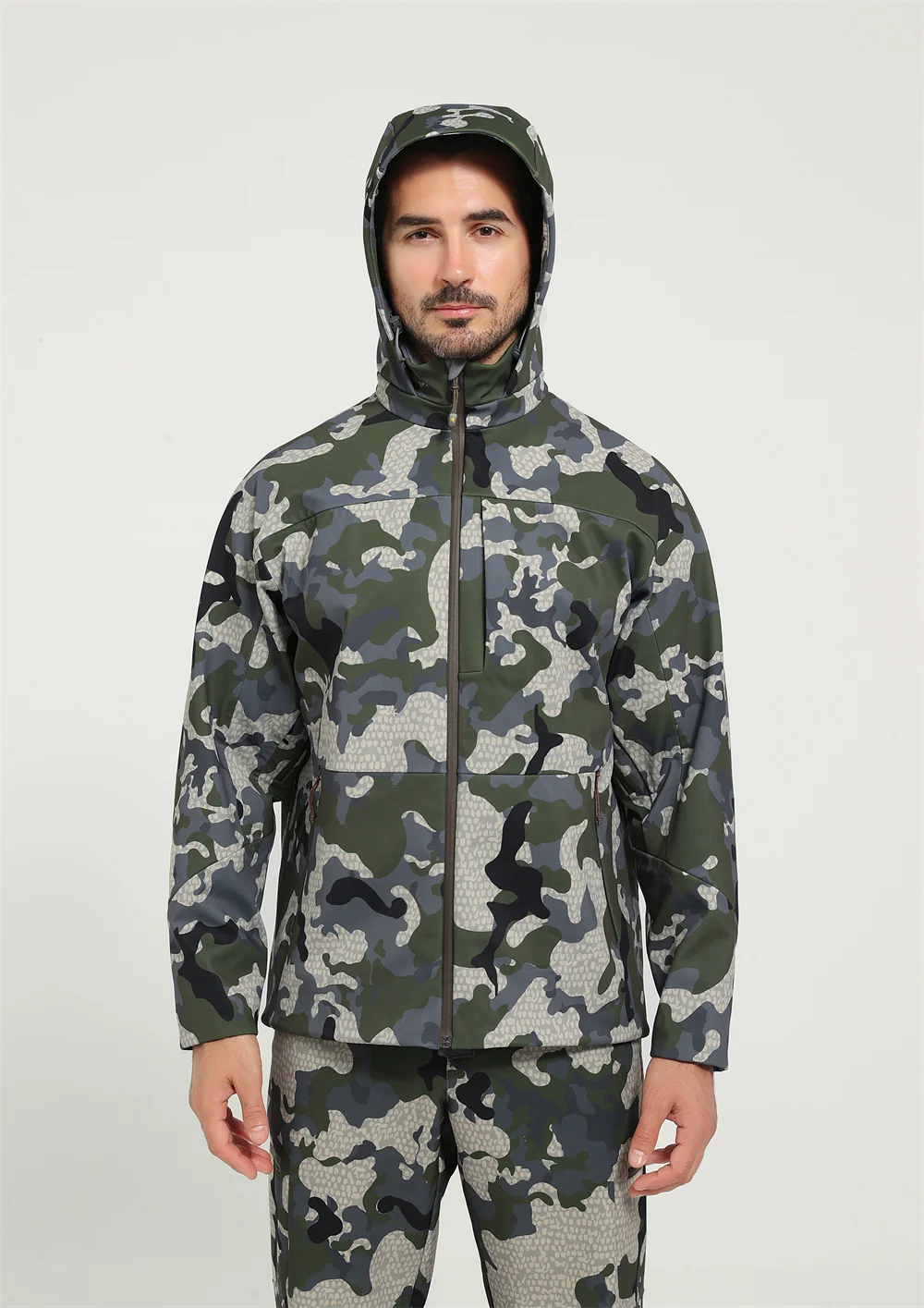 Chaqueta impermeable Jetstream de caza lana cortaviento transpirable - imagen 3