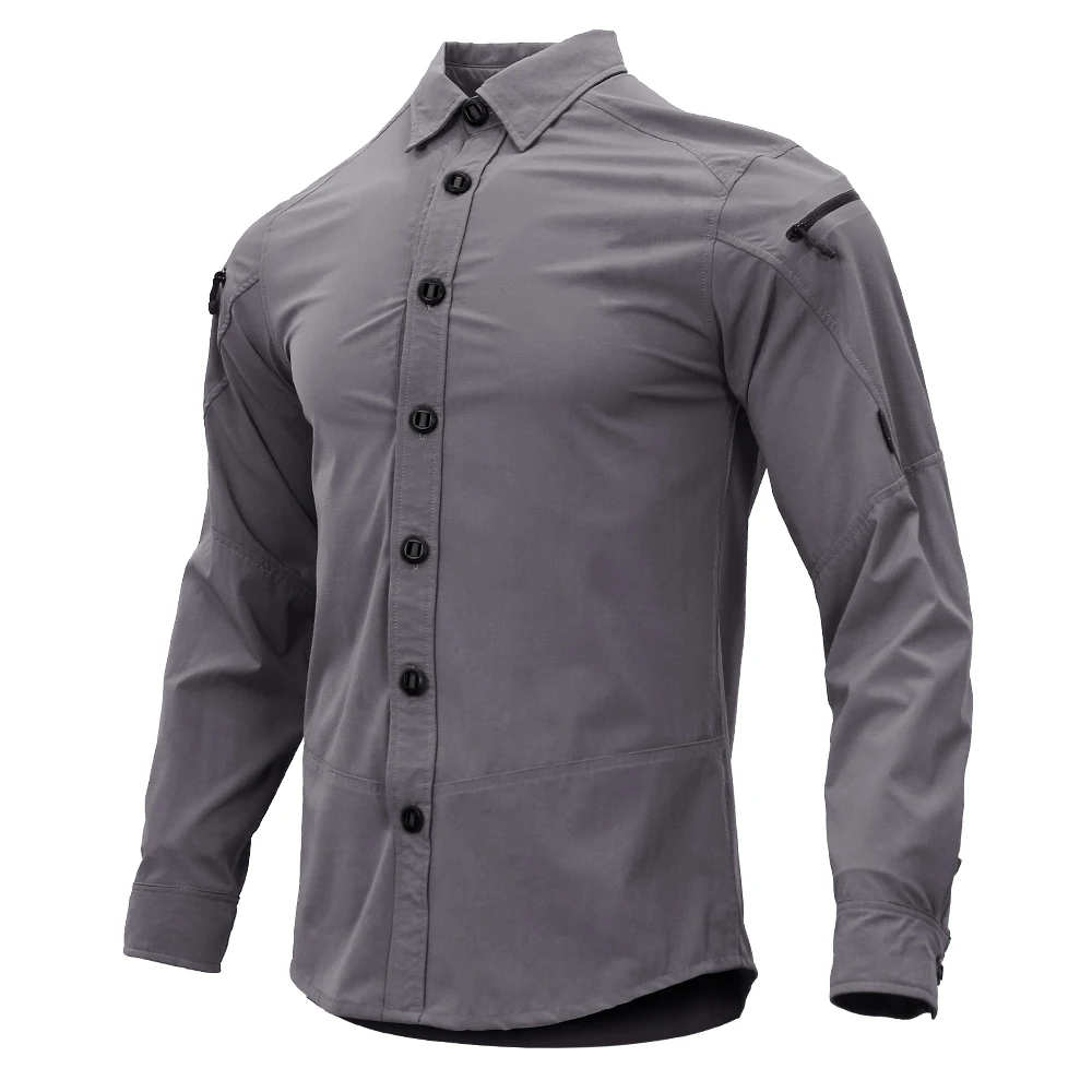 EmersonGear Triple Tech Camiseta táctica con cierre y bolsillos - imagen 4