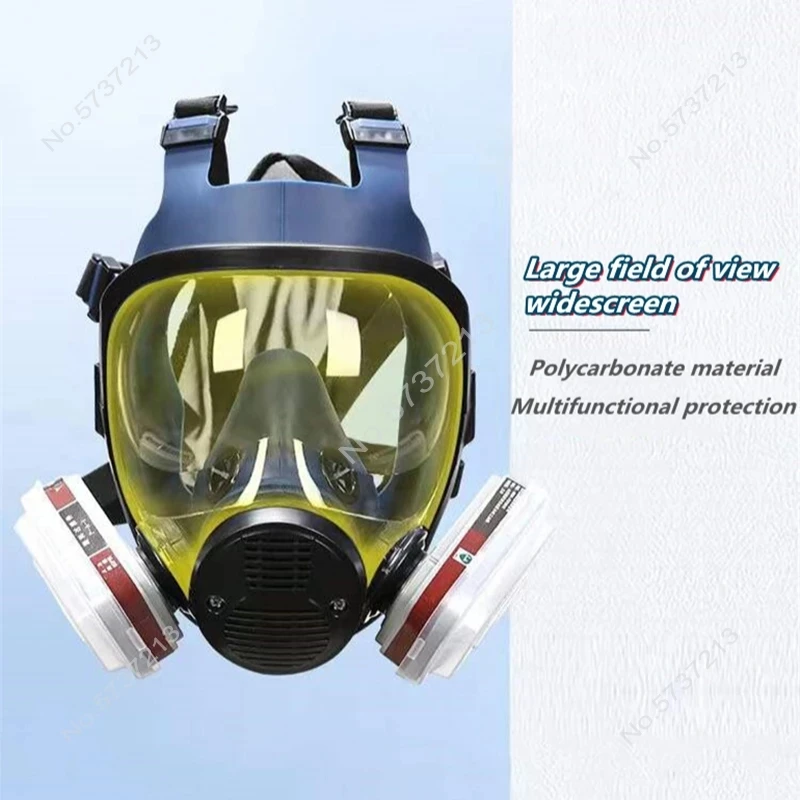 Mascarilla de gas protección química con máscara facial completa - imagen 2
