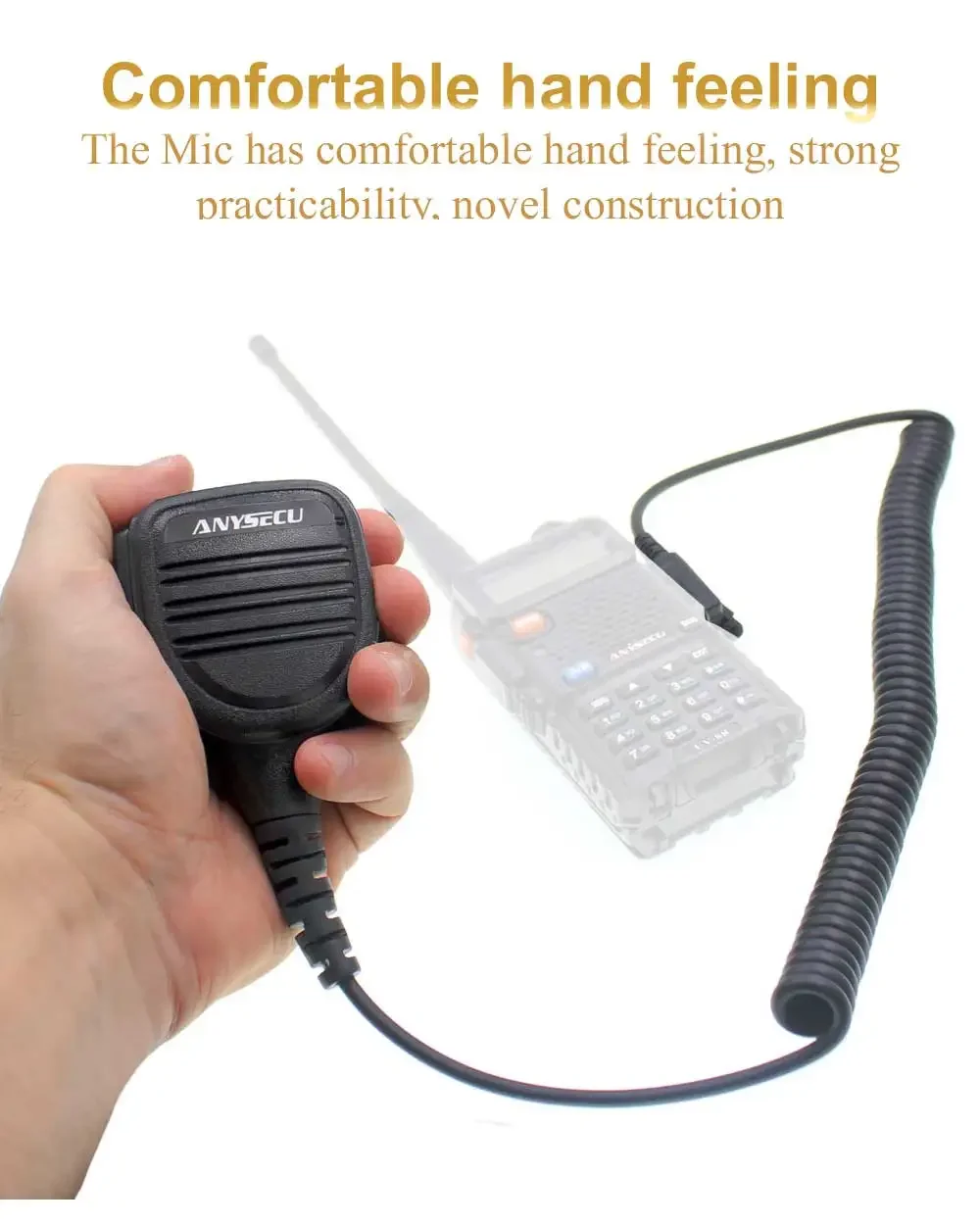 Micrófono altavoz impermeable para Baofeng y Quansheng radios - imagen 5