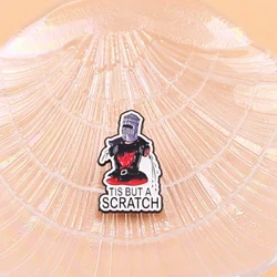 Pin esmaltado Caballero Negro – 'Tis But A Scratch' para mochila