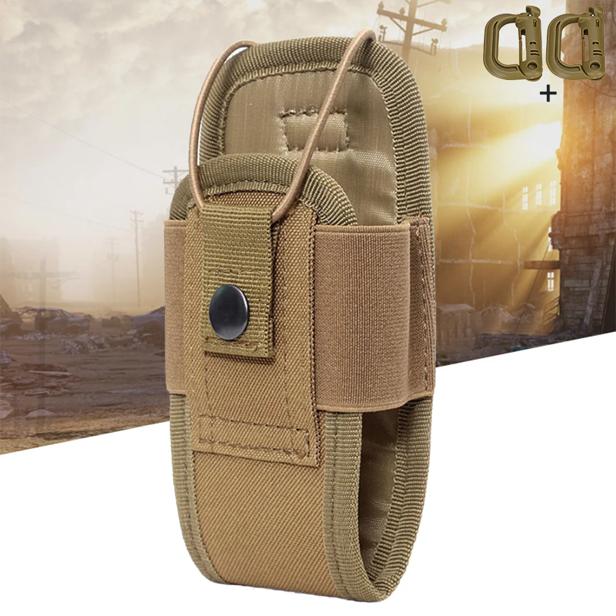 Bolsa táctica colgante de nailon elástico para walkie talkie - imagen 5