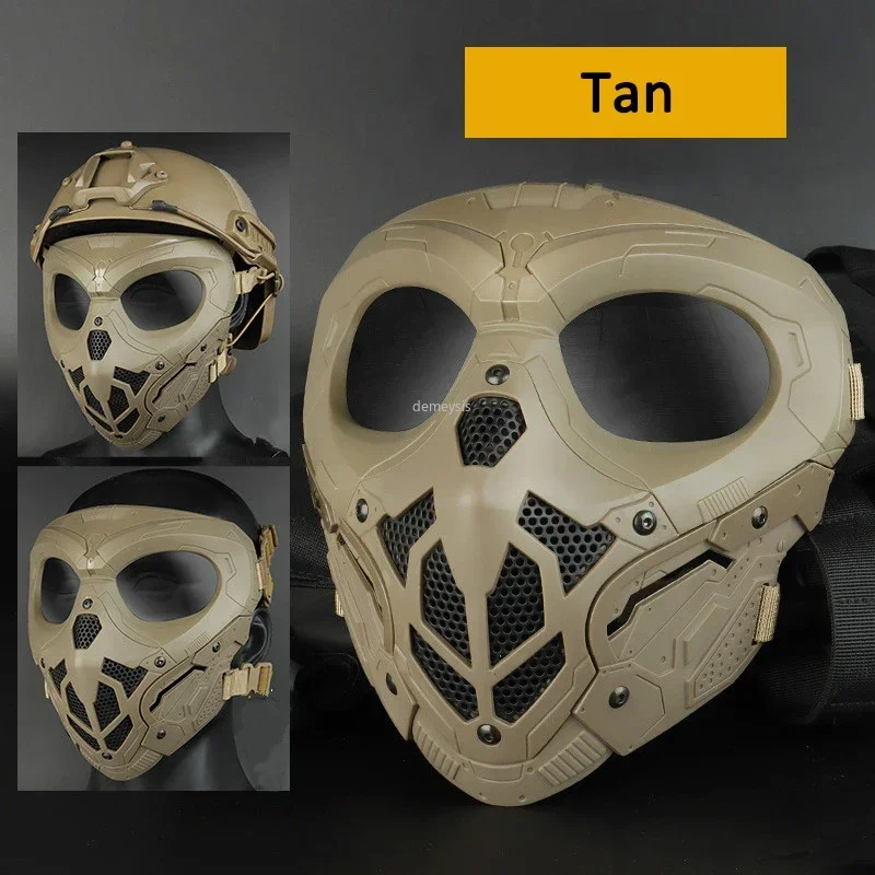 Máscara táctica airsoft – Protección facial completa para exteriores - imagen 5