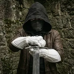 Knight Guantes tácticos mecánicos de impresión 3D largos