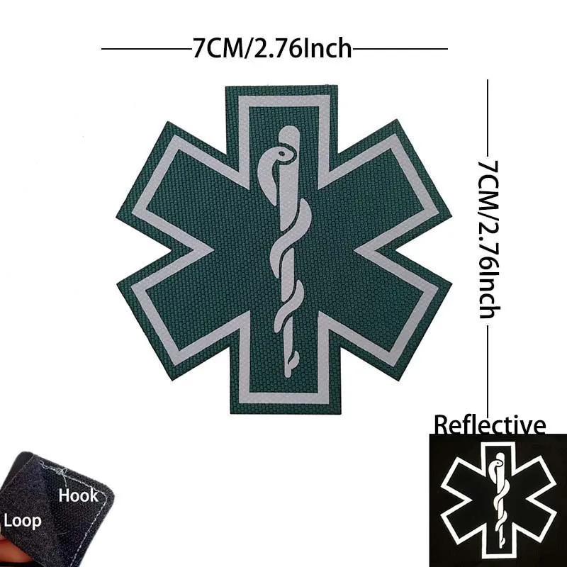 Parche Star of Life reflectante infrarrojo – Médico táctico - imagen 3