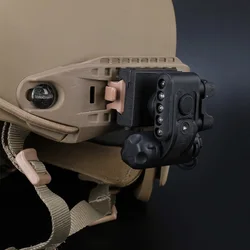 Casco táctico GEN 2 con luz blanca y roja para airsoft y caza