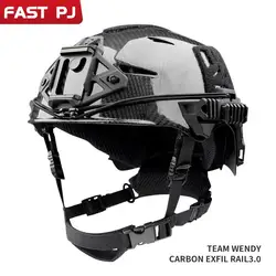 Casco antiexplosiones Wendy 3.0 fibra de carbono con forro avanzado