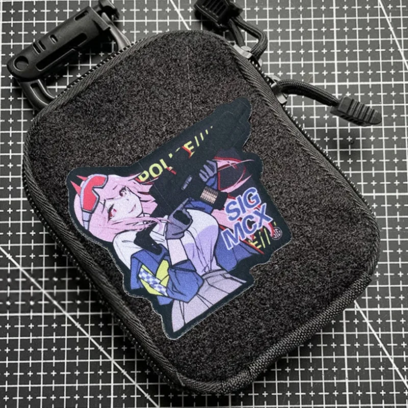 Parche táctico Anime velcro – Insignia moral para mochila o chaleco - imagen 4