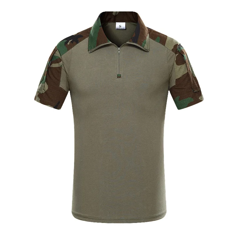 Camisa táctica manga corta camuflaje militar ventilada resistente - imagen 2